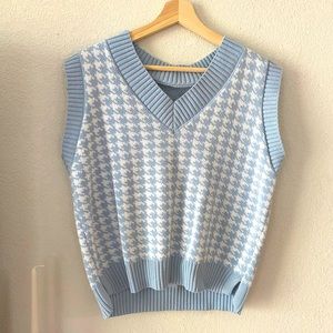 Houndstooth Sweater Vest